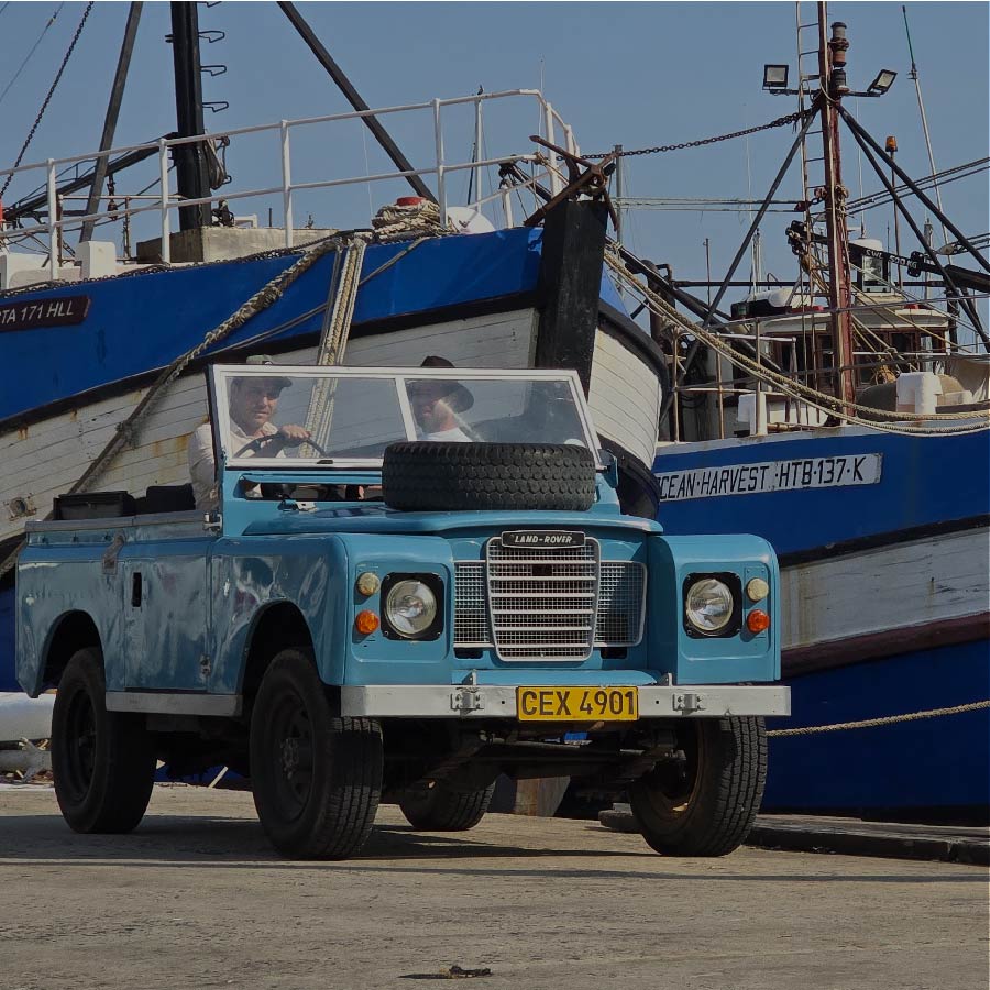 Vintage Ventures dock photo Land Rover Tours